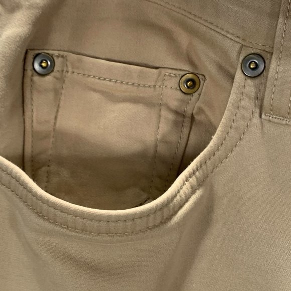 Banana Republic Pants Mens 31 The Traveler Slim Fit Tan Cotton Stretch Chino - Picture 4 of 10